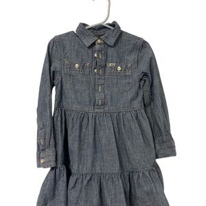 Polo by Ralph Lauren Blue Denim Kids Dress
